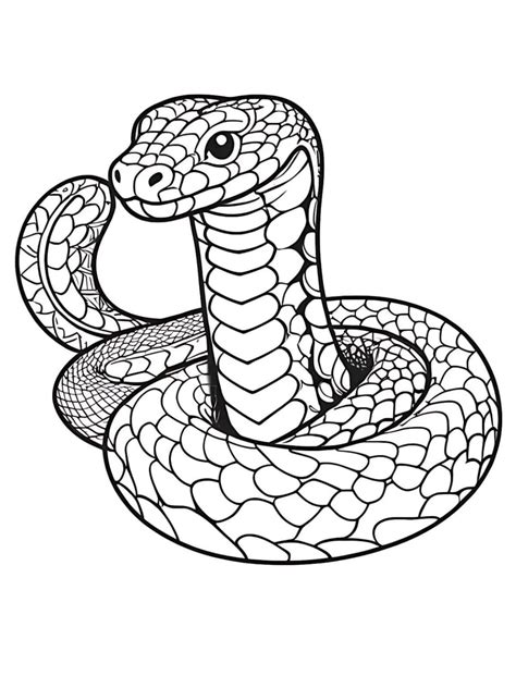 Snake Coloring Pages For Preschoolers