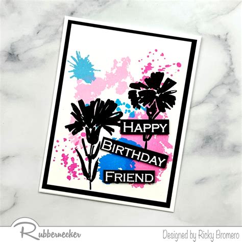 A Silhouette Stamped Birthday Card With Mega POP! - Rubbernecker Blog
