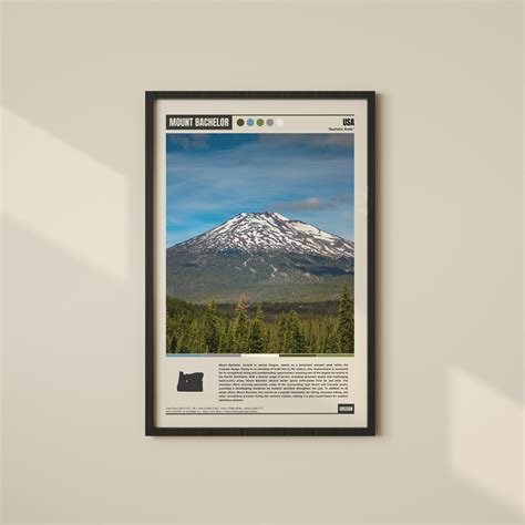 Mount Bachelor Poster | Mount Bachelor Print | Mount Bachelor Wall Art ...