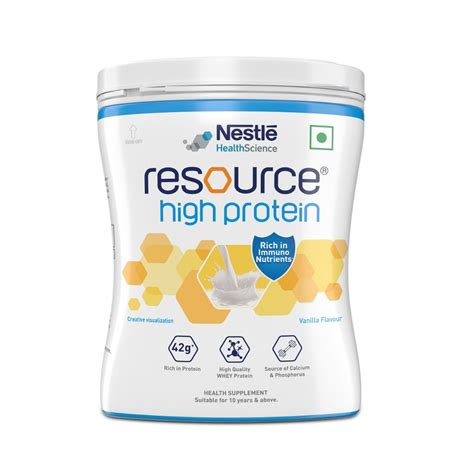 Nestle Resource High Protein Vanilla Flavour Powder, 400 gm – Fetch N Buy
