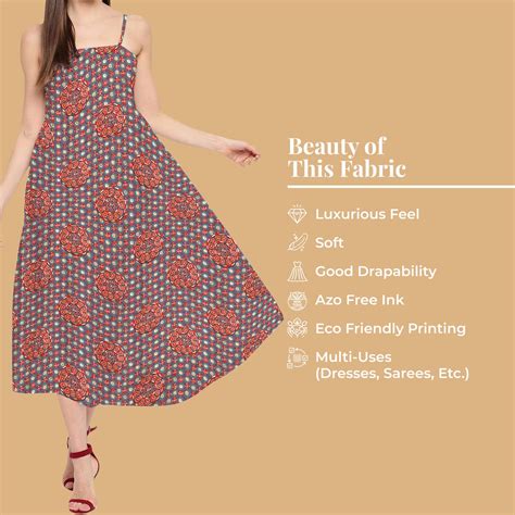 Slate Grey And Sangria Red Gamthee Pattern Digital Print Japan Satin F ...