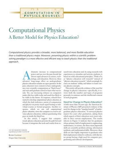 Image result for Physics Computational Model