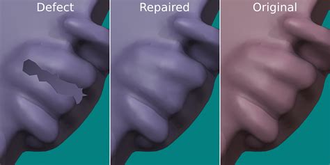 MeshLab Fill Hole 的图像结果