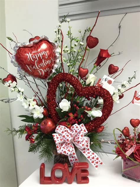 Silk Florals LLC Valentine arrangements 2018 | Valentine centerpieces ...