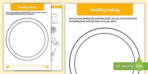 Healthy Eating Activity Sheet | Primary Resources | Twinkl