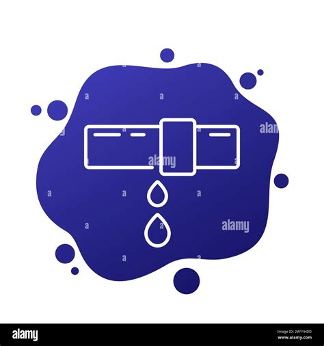 Broken oil pipeline Stock Vector Images - Alamy