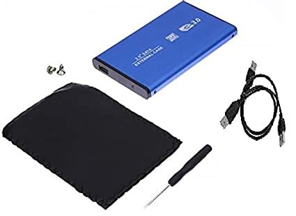 AlexVyan USB 2.0 Blue Lining 2.5 inch Sata HDD External Portable Hard ...