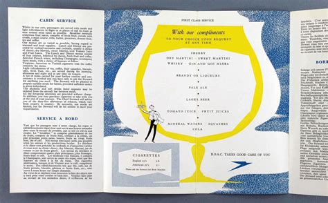 Boac Vintage 1957 Cabin Service Airline Brochure | Ubuy India