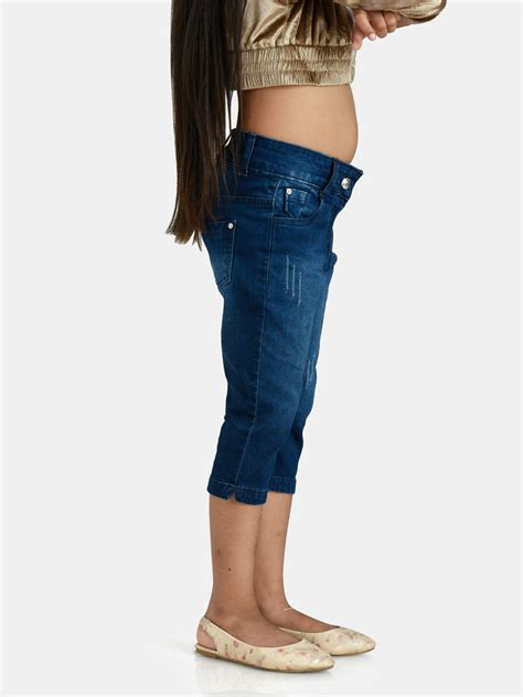 Girls Denim Capri 18121 | Peppermint