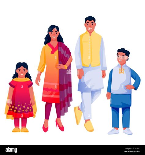Traditional Indian Family Clipart Indian Family Stock Photos And