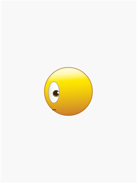 "Side Eye Emoji" Sticker for Sale by lunaria-valley | Redbubble