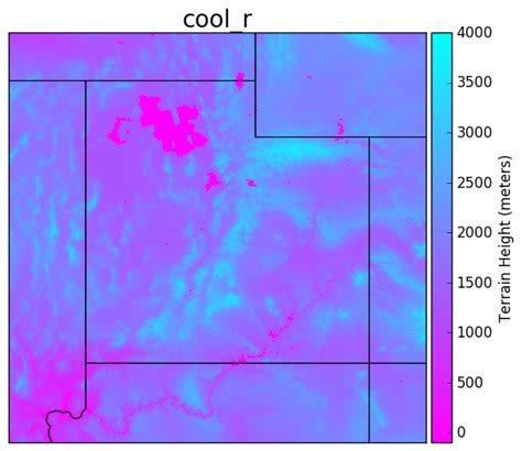 Python True Color Map 的图像结果