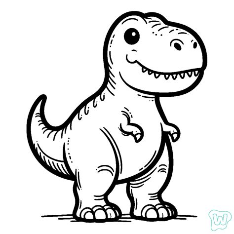 41 T-Rex Kleurplaat - PDF-Pagina's om af te drukken