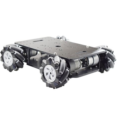 Dual Layer 4WD Robot Chassis Kit with Mecanum Wheels | ThinkRobotics ...