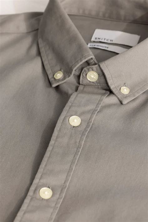 Buy Men's Grey Elbow Patch Oxford Shirt Online | Snitch – SNITCH
