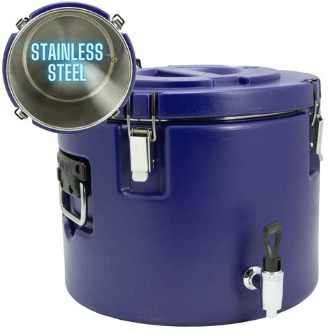 5 Gallon Insulated Beverage Cooler: Dispenser with Stainless Steel ...