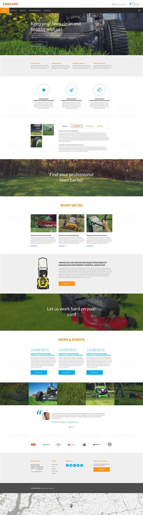 Best Lawn Mowing Website Templates | Lawn Mowing HTML Templates