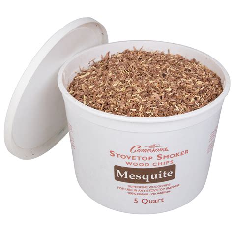 Camerons Smoking Chips - (Mesquite) 5 Quart Kiln Dried, Natural Extra ...