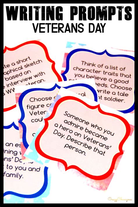 Veterans Day Writing Prompts | CrazyCharizma