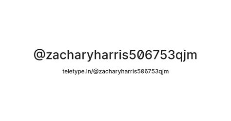 @zacharyharris506753qjm — Teletype