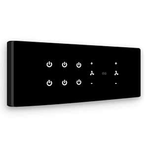 IOTICS Smart Wifi Switch Board: 6 Switches & 2 Fan Switches. Touch ...