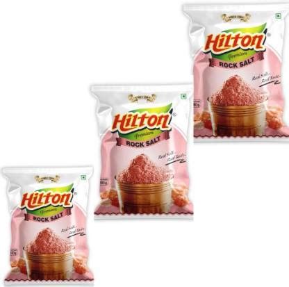 HILTON Premium Rock Salt 200gm *3 Rock Salt Price in India - Buy HILTON ...
