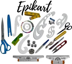 epikart Tailoring Materials Drafting Scale Ruler, Pearl Head Pins ...