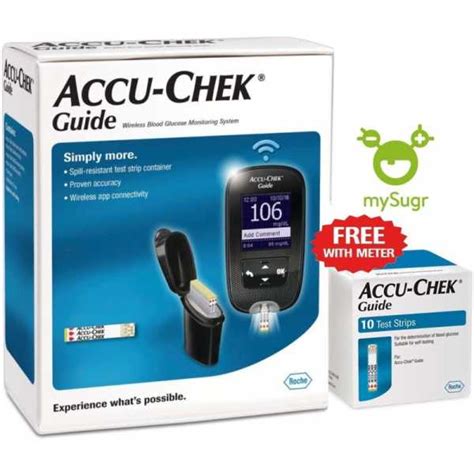ACCU-CHEK Guide Glucometer (Bluetooth)(Black) Glucometer(Black) Price ...