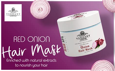 Verdant Natural Care Red Onion Hair Mask with Keratin | Hair Mask for ...