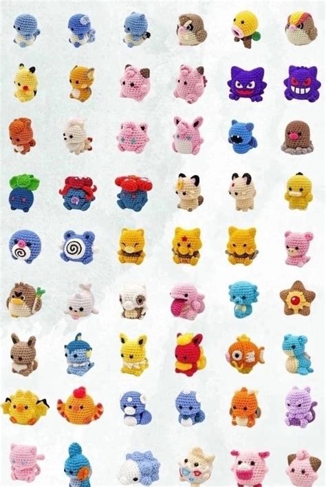 Image result for Mini Pokemon Crochet Patterns