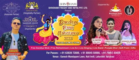 DANDIYA RAAS Mahotsav 2023 ( Biggest Dandiya Night In Varanasi), Ganesh ...