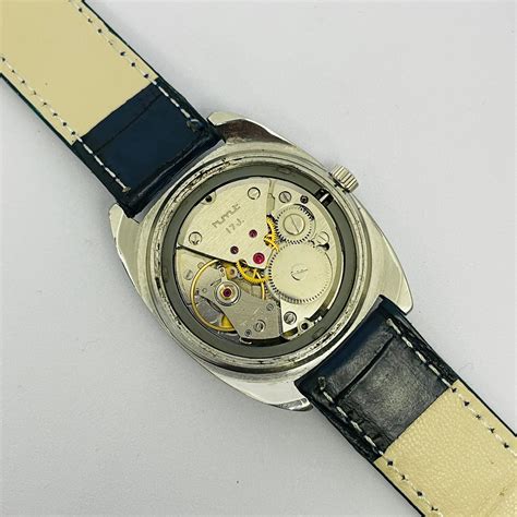 HMT Kohinoor 17 Jewels Mechanical – Blue Dial with Leather Strap ...