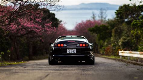 Download Black Supra Model Toyota 4K Wallpaper | Wallpapers.com