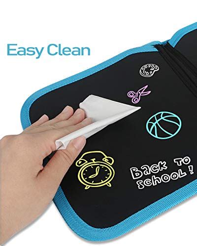 Erasable Doodle Slate Kit – Drawing Book with Colors & Wet Wipes for K ...