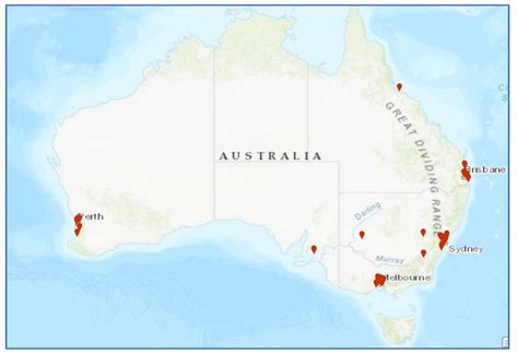 Great Dividing Range Map