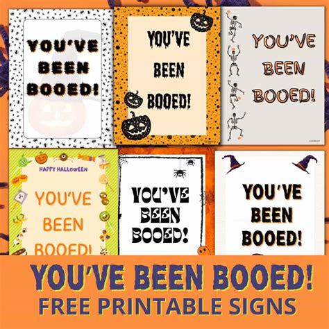 FREE Printable You've Been Booed Signs for Halloween ⋆ Love Our Real Life