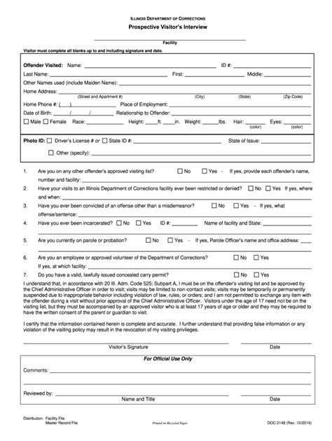 2014-2026 Form IL DOC 0148 Fill Online, Printable, Fillable, Blank ...