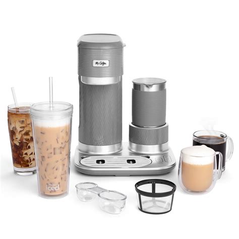 Mr. Coffee 4-in-1 Single-Serve Latte Lux, Iced, and Hot Coffee Maker ...