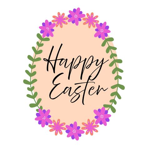 Free Happy Easter Clipart Template to Edit Online