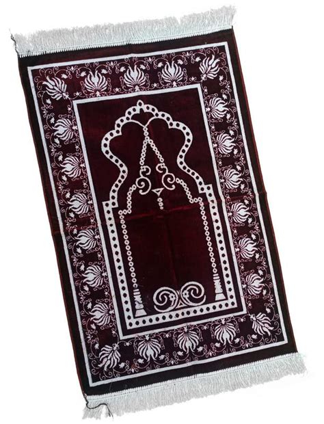Buy ADIRNY Velvet Prayer Mat Musalla Janamaz for Namaz Muslim 44x28 ...