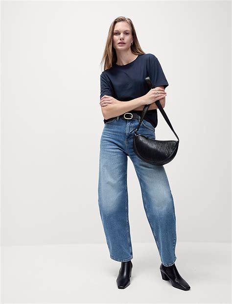 Buy Cotton Modal Relaxed T-Shirt at Marks & Spencer