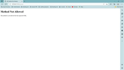 Image result for The Method Is Not Allowed for the Requested URL Flask Python