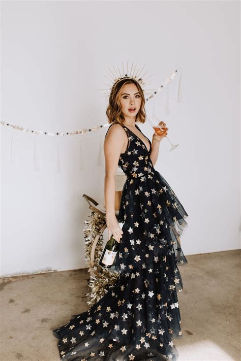 Showstopping Celestial Dresses With Stars and Moons | Celestial dress, Star dress, Celestial wedding