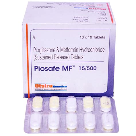PIOSAFE MF 15MG TABLET Price, Uses, Side Effects, Composition - Apollo ...