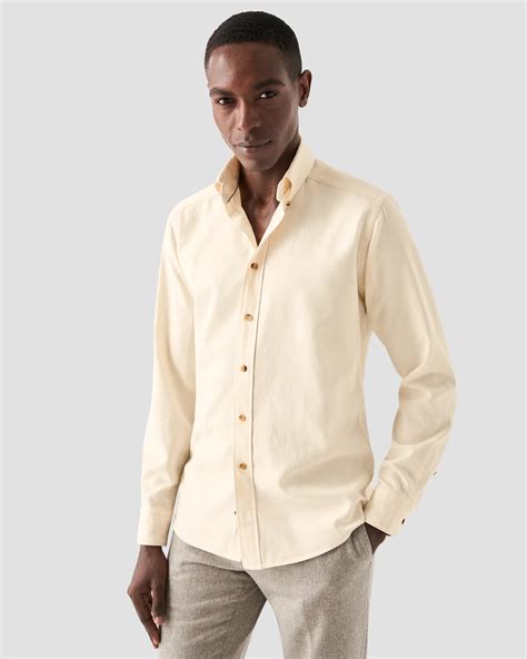 White Flannel Shirt - Eton