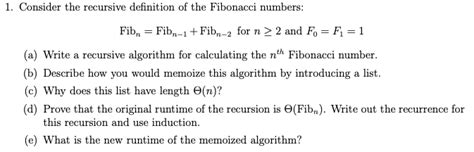 Image result for Recursive Definition of Fibonacci