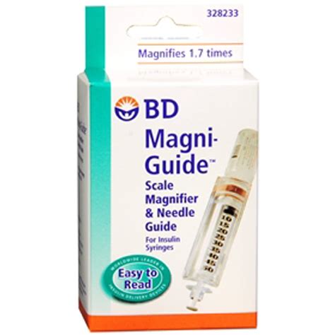Buy Becton Dickinson Magni-Guide Insulin Syringe Scale Magnifier ...