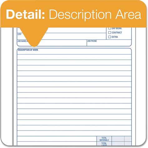 Buy TOPS 3868 Snap-Off Job Work Order Form, 5 2/3 x 8 5/8, Three-Part ...