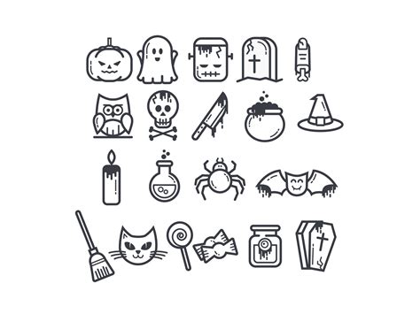 halloween pictures outline