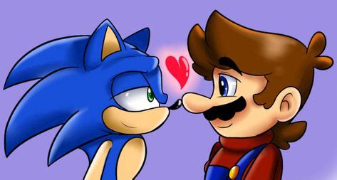 Mario Kissing Sonic
